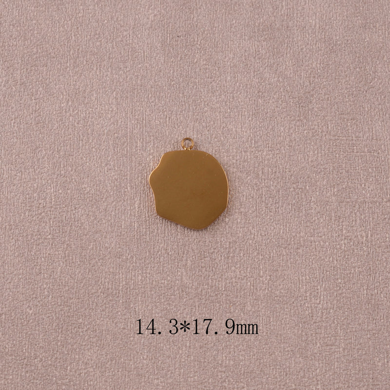 Pendentif plaque asymétrique