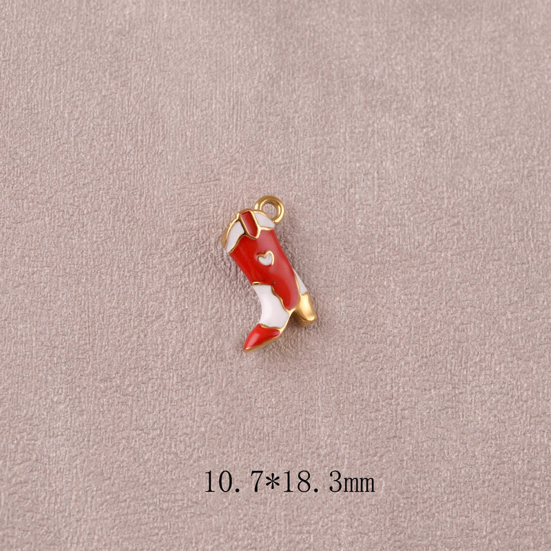 Pendentif Santiag colorée