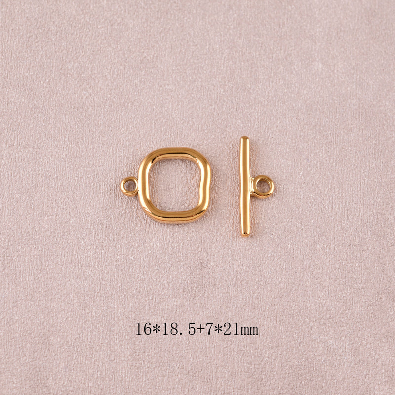 Fermoir toggle carré 18.5mm