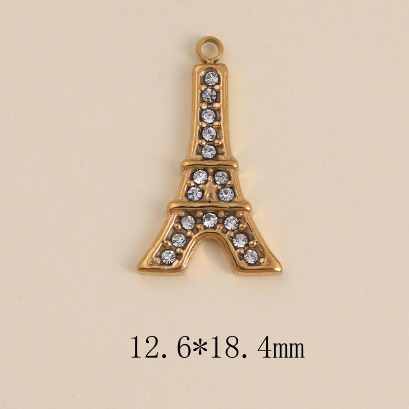 Pendentif Tour Eiffel Strass