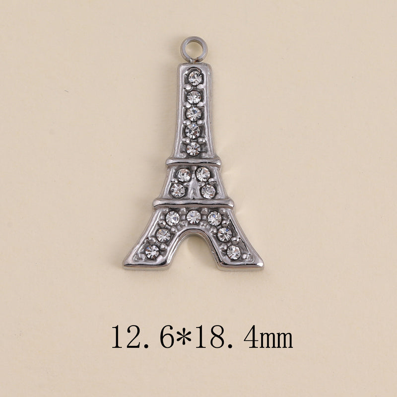 Pendentif Tour Eiffel Strass