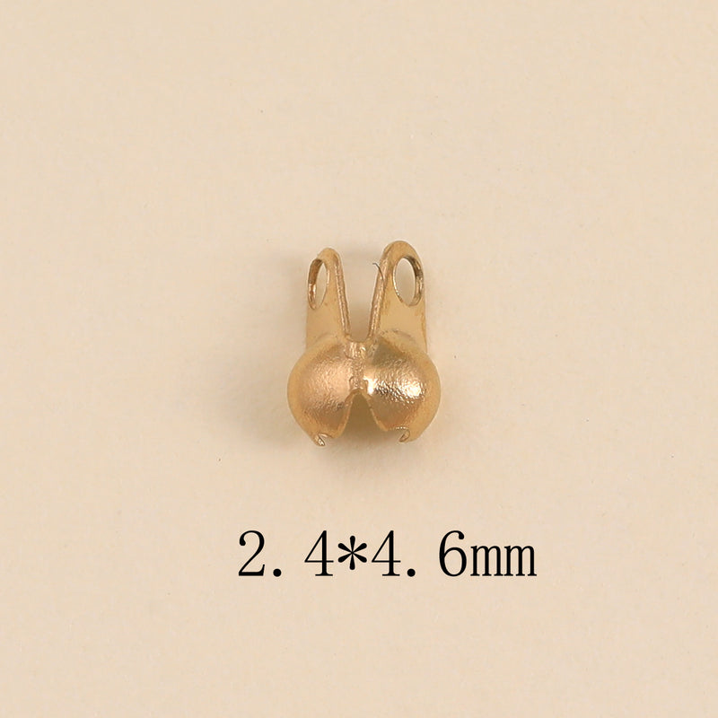 Embouts pour chaîne maille boule 2mm (10)