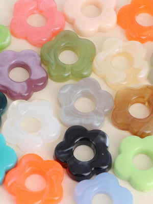 Fleur en acétate 20mm (lot de 10)