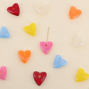 Cœur en acétate (lot de 10)