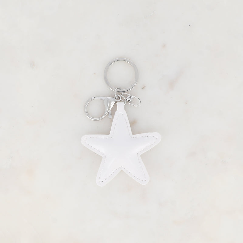 Porte-clé petite étoile en simili